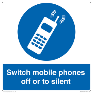 MV5759: Switch mobile phones off or to silent