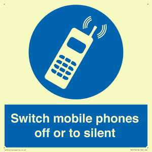 MV5759: Switch mobile phones off or to silent