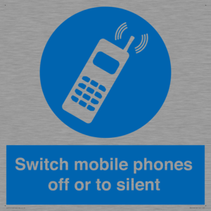 MV5759: Switch mobile phones off or to silent