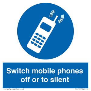 MV5759: Switch mobile phones off or to silent