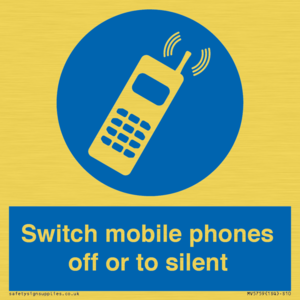 MV5759: Switch mobile phones off or to silent