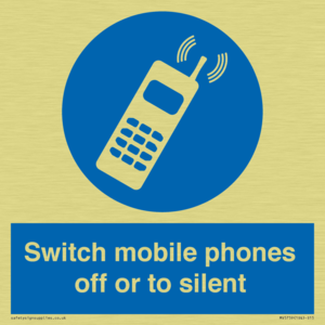 MV5759: Switch mobile phones off or to silent