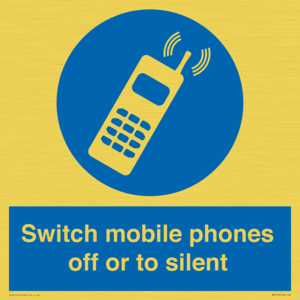 MV5759: Switch mobile phones off or to silent