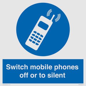 MV5759: Switch mobile phones off or to silent