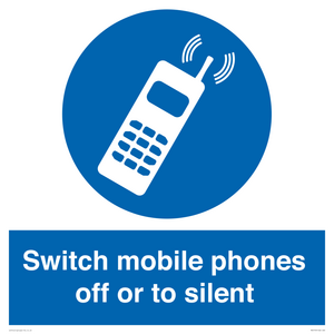 MV5759: Switch mobile phones off or to silent