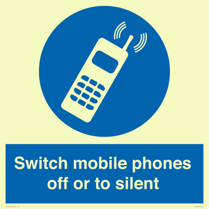 MV5759: Switch mobile phones off or to silent
