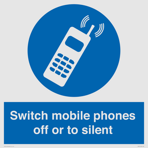 MV5759: Switch mobile phones off or to silent
