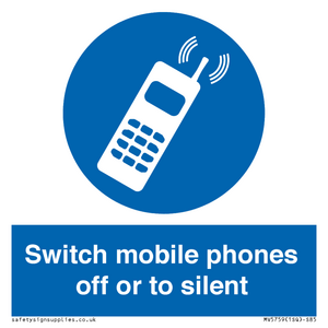 MV5759: Switch mobile phones off or to silent