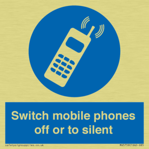 MV5759: Switch mobile phones off or to silent