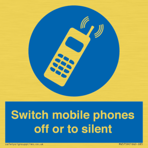 MV5759: Switch mobile phones off or to silent