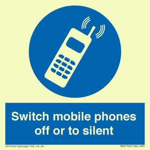 MV5759: Switch mobile phones off or to silent