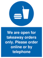 MV6012: We are open for takeaway orders only. Please order online or by telephone