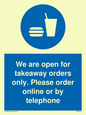 MV6012: We are open for takeaway orders only. Please order online or by telephone