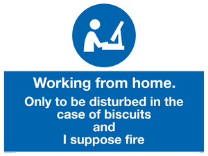 MV6022: Working from home. Only to be disturbed in the case of biscuits and I suppose fire