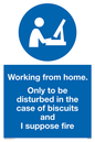 MV6022: Working from home. Only to be disturbed in the case of biscuits and I suppose fire