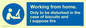 MV6022: Working from home. Only to be disturbed in the case of biscuits and I suppose fire