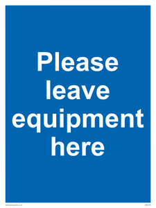 MV6189: Please leave equipment here
