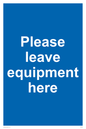 MV6189: Please leave equipment here