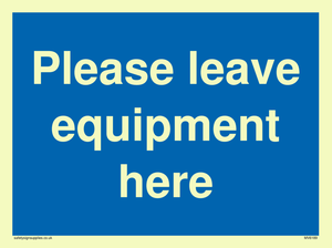 MV6189: Please leave equipment here