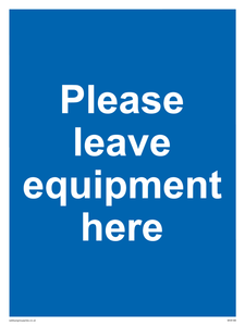 MV6189: Please leave equipment here