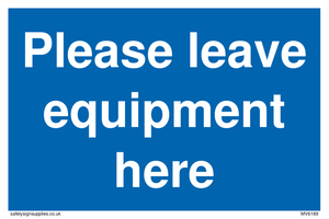 MV6189: Please leave equipment here