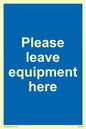 MV6189: Please leave equipment here