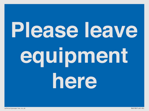 MV6189: Please leave equipment here