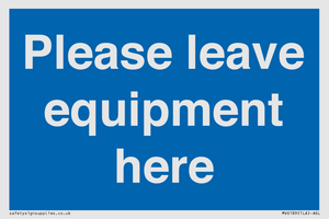MV6189: Please leave equipment here
