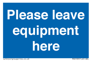 MV6189: Please leave equipment here