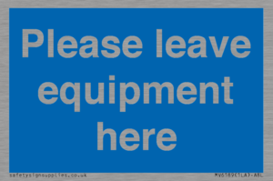 MV6189: Please leave equipment here