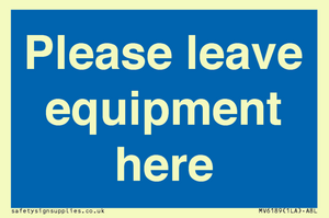 MV6189: Please leave equipment here