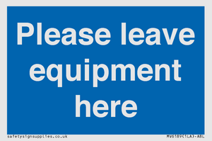 MV6189: Please leave equipment here