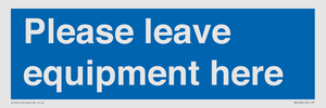 MV6189: Please leave equipment here