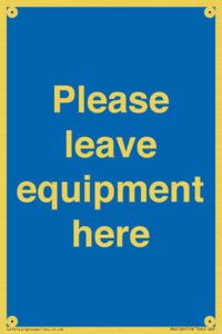 MV6189: Please leave equipment here