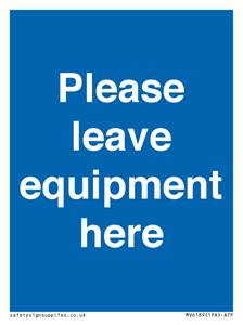 MV6189: Please leave equipment here
