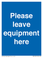 MV6189: Please leave equipment here