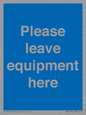 MV6189: Please leave equipment here