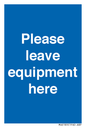 MV6189: Please leave equipment here
