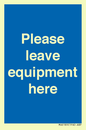 MV6189: Please leave equipment here