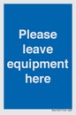 MV6189: Please leave equipment here