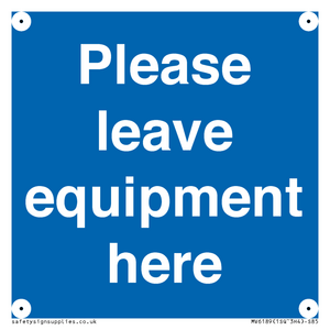 MV6189: Please leave equipment here
