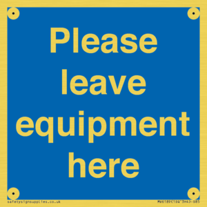 MV6189: Please leave equipment here