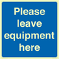 MV6189: Please leave equipment here