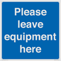 MV6189: Please leave equipment here