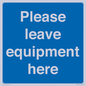 MV6189: Please leave equipment here