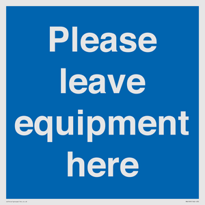 MV6189: Please leave equipment here