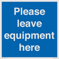 MV6189: Please leave equipment here
