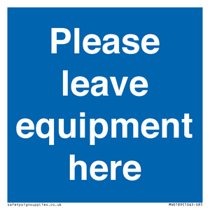 MV6189: Please leave equipment here