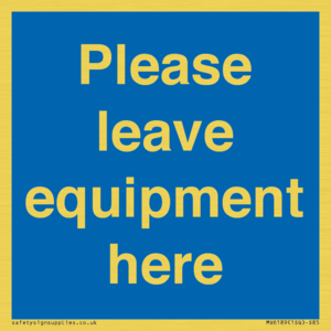 MV6189: Please leave equipment here