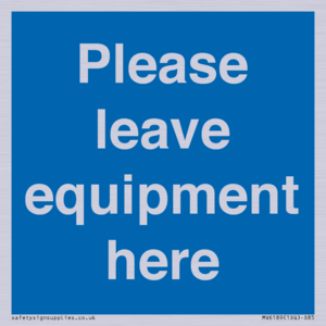MV6189: Please leave equipment here